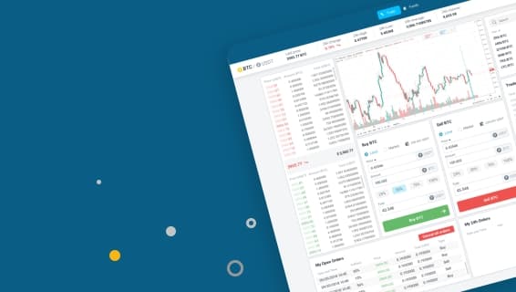 trading platforms example with graphs and stock tables